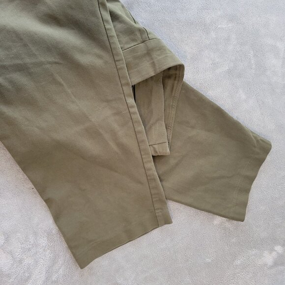 Croft Barrow Women Pants 22W Plus Effortless Stretch Pull On Crop Green SL94E - Picture 4 of 10